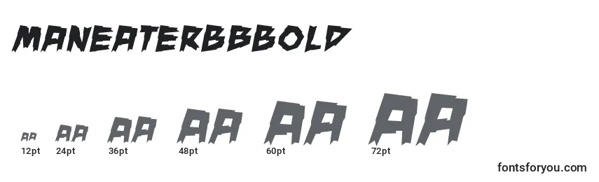 ManeaterBbBold Font Sizes