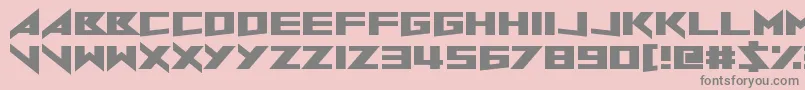 Lisätietoja NorthToSouth-fontista NorthToSouth-fontti – harmaat kirjasimet vaaleanpunaisella taustalla