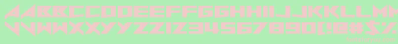 NorthToSouth Font – Pink Fonts on Green Background