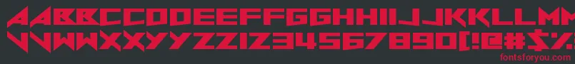 NorthToSouth Font – Red Fonts on Black Background