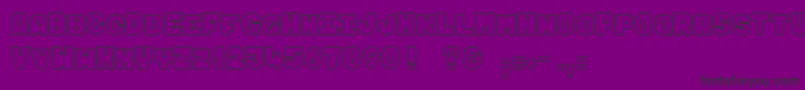 MakiFugu Font – Black Fonts on Purple Background