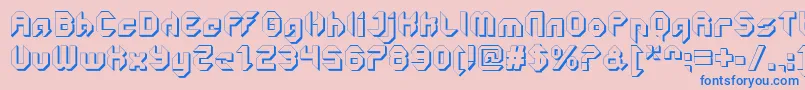 GetaroboClosedextruded Font – Blue Fonts on Pink Background