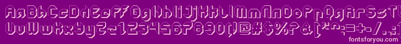 GetaroboClosedextruded Font – Pink Fonts on Purple Background