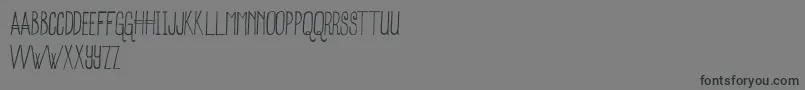 SnowFox-fontti – mustat fontit harmaalla taustalla