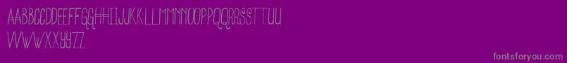 SnowFox Font – Gray Fonts on Purple Background