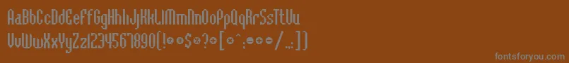 fuente BadlocicgBevel – Fuentes Grises Sobre Fondo Marrón