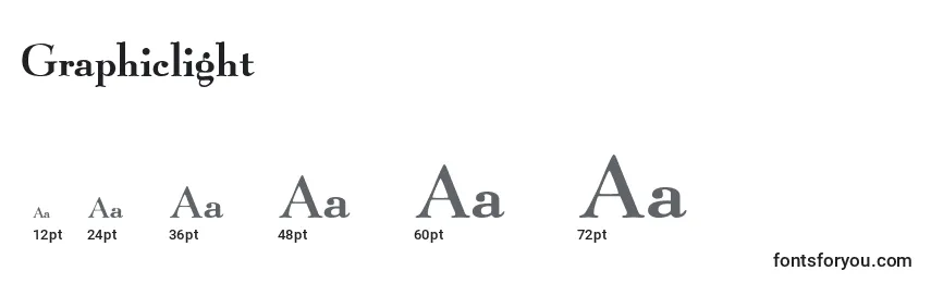 Graphiclight Font Sizes