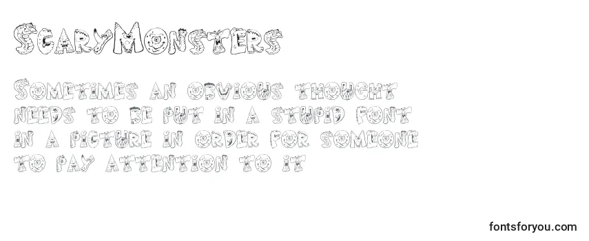 ScaryMonsters Font