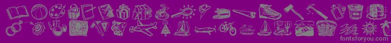 Подробнее о шрифте DfOrganicsLetPlain.2.0 Шрифт DfOrganicsLetPlain.2.0 – серые шрифты на фиолетовом фоне