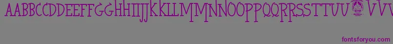 HeroKiller Font – Purple Fonts on Gray Background