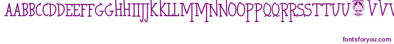 HeroKiller Font – Purple Fonts on White Background