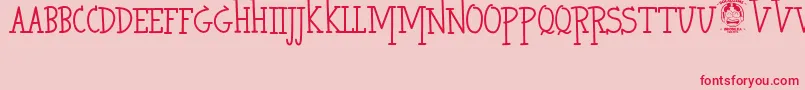 HeroKiller Font – Red Fonts on Pink Background