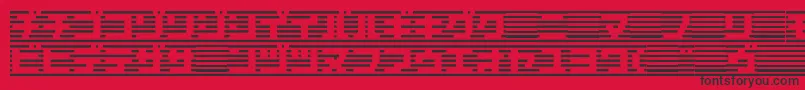 Border7k Font – Black Fonts on Red Background