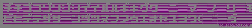 Шрифт Border7k – фиолетовые шрифты на сером фоне