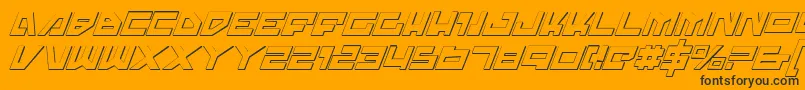 Trajiasi Font – Black Fonts on Orange Background