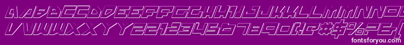 Trajiasi Font – White Fonts on Purple Background