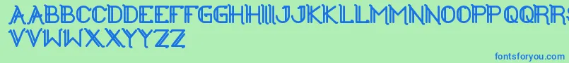 TheGreatestHigh Font – Blue Fonts on Green Background