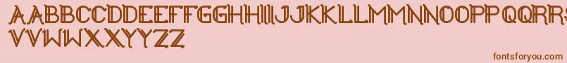 TheGreatestHigh Font – Brown Fonts on Pink Background