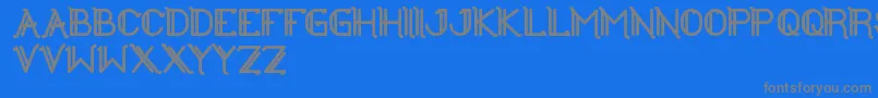 Weitere Informationen zur TheGreatestHigh-Schriftart TheGreatestHigh-Schriftart – Graue Schriften auf blauem Hintergrund