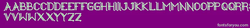 TheGreatestHigh Font – Green Fonts on Purple Background