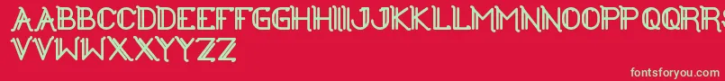 TheGreatestHigh Font – Green Fonts on Red Background