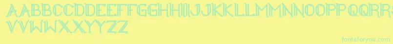 More about TheGreatestHigh Font TheGreatestHigh Font – Green Fonts on Yellow Background