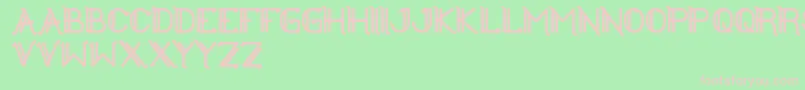 TheGreatestHigh Font – Pink Fonts on Green Background