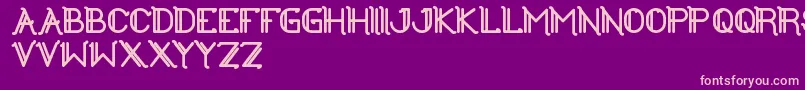 TheGreatestHigh Font – Pink Fonts on Purple Background