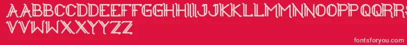 TheGreatestHigh Font – Pink Fonts on Red Background