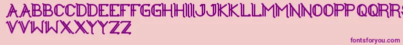 TheGreatestHigh Font – Purple Fonts on Pink Background