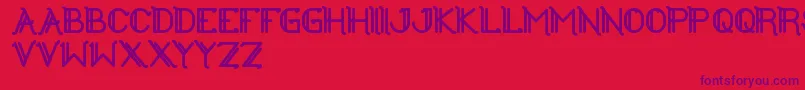 TheGreatestHigh Font – Purple Fonts on Red Background