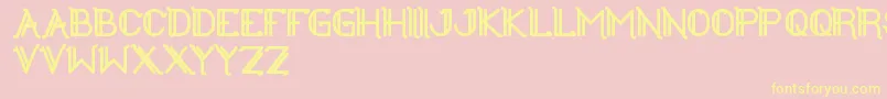 TheGreatestHigh Font – Yellow Fonts on Pink Background