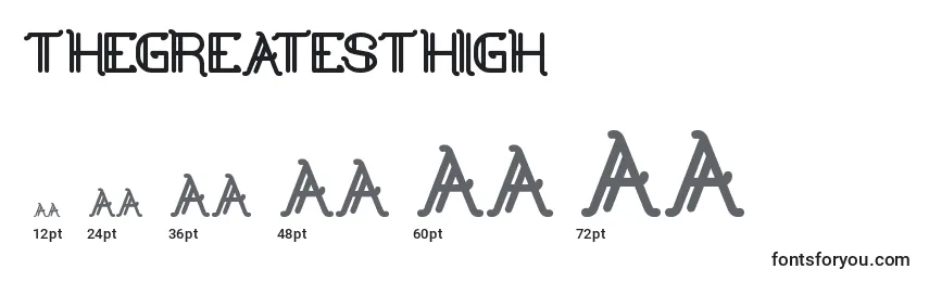 TheGreatestHigh Font Sizes