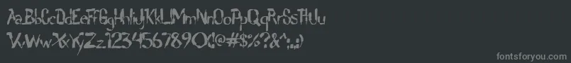 Шрифт Lochen ffy – серые шрифты на чёрном фоне