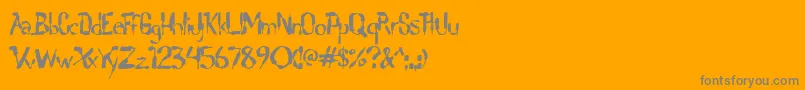 Шрифт Lochen ffy – серые шрифты на оранжевом фоне