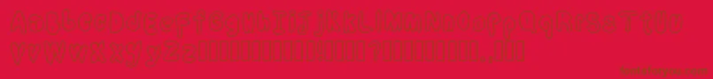 CoolBalloons Font – Brown Fonts on Red Background
