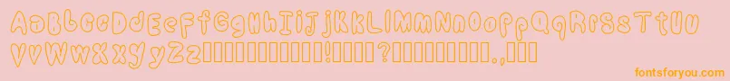 CoolBalloons Font – Orange Fonts on Pink Background