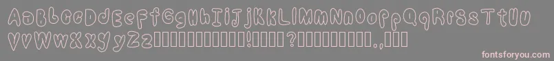 CoolBalloons Font – Pink Fonts on Gray Background