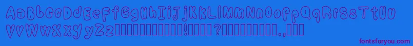 CoolBalloons Font – Purple Fonts on Blue Background