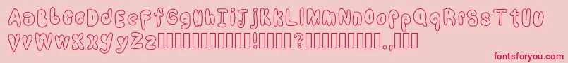 CoolBalloons Font – Red Fonts on Pink Background