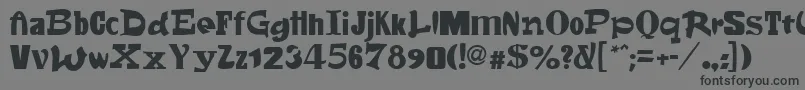 フォントFontsale – 黒い文字の灰色の背景