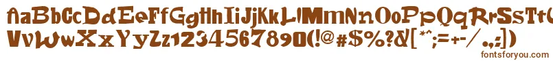 Fontsale Font – Brown Fonts on White Background