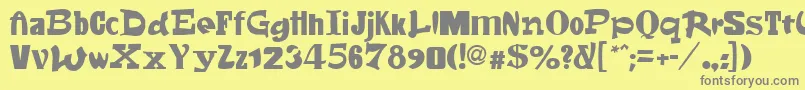 Шрифт Fontsale – серые шрифты на жёлтом фоне