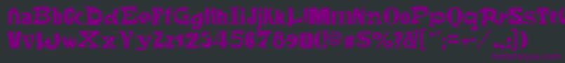フォントFontsale – 黒い背景に紫のフォント