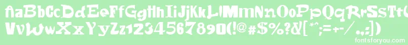 Fontsale Font – White Fonts on Green Background