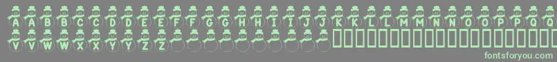 Más sobre la fuente KrSnowman fuente KrSnowman – Fuentes Verdes Sobre Fondo Gris