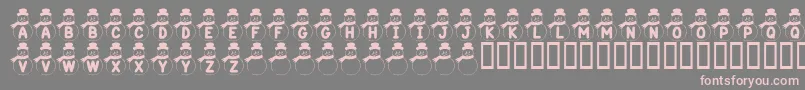 More about KrSnowman Font KrSnowman Font – Pink Fonts on Gray Background