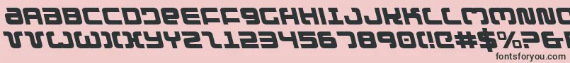 Шрифт ExedoreLeftalic – чёрные шрифты на розовом фоне