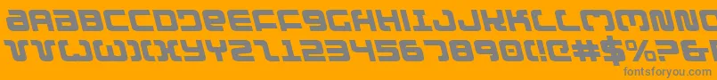 Шрифт ExedoreLeftalic – серые шрифты на оранжевом фоне