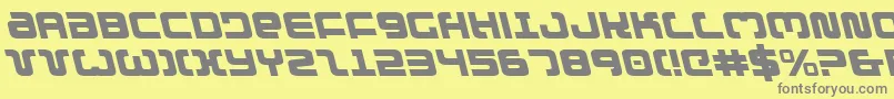 Шрифт ExedoreLeftalic – серые шрифты на жёлтом фоне
